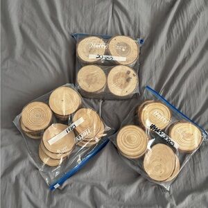 Natural Wood Coasters Set